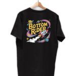 bottom rider blast off black tshirt back print - Off Limits T-Shirt – Push the Limits 🚀