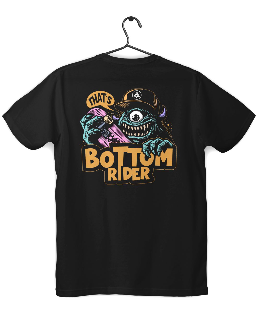 bottom rider skate and desroy tshirt black back print - Skate & Destroy T-Shirt – Embrace the Chaos