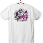 bottom rider Beyond the Norm tshirt black back print