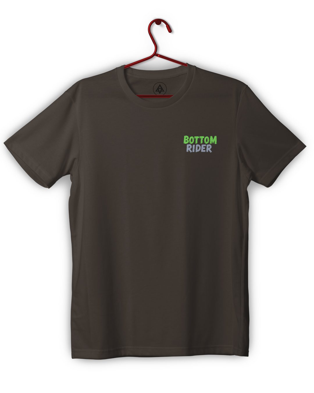bottom rider Out of the Box tshirt brown front print