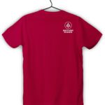 bottom rider classic logo tshirt red back print