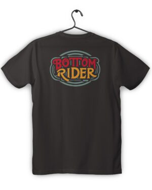 bottom rider skate legacy tshirt back dark brown print