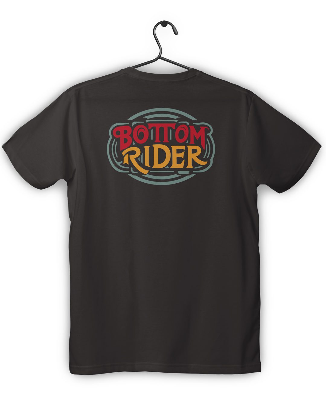 bottom rider skate legacy tshirt back dark brown print