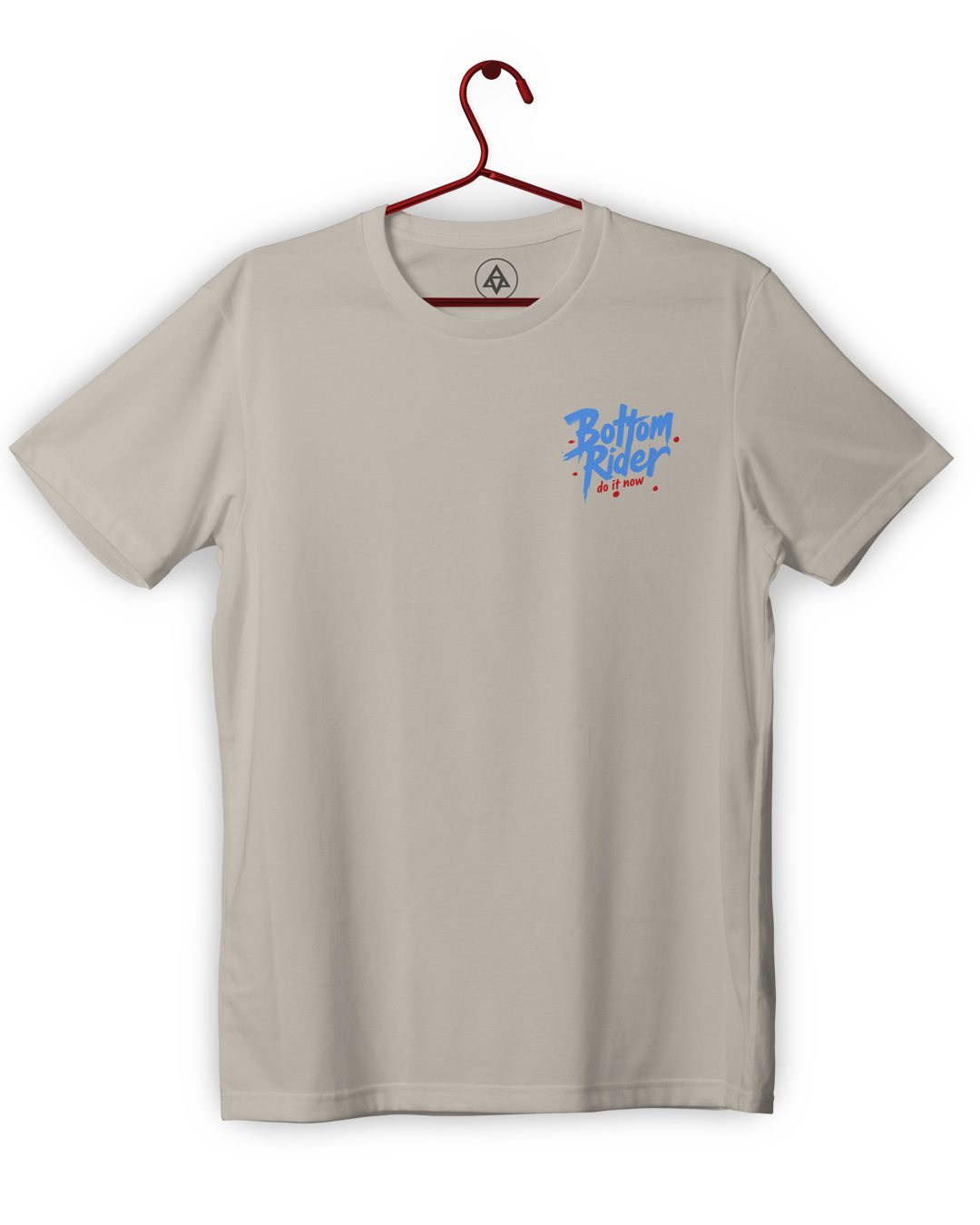 bottom rider skate´s Edge tshirt front cream print