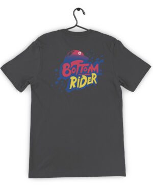 bottom rider urban grind tshirt grey back print
