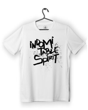 Indomitable spirit skate tee front print - Indomitable Spirit Skate Tee – Bold Typography Meets Raw Street Energy
