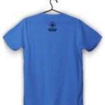 bottom flow tshirt blue back print - Bottom Flow T-Shirt – Sky Blue Streetstyle Edition