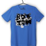 bottom flow tshirt blue front print - Bottom Flow T-Shirt – Sky Blue Streetstyle Edition