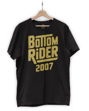 bottom rider Built Since 07 tshirt black front print - Built Since ‘07 T-Shirt – Legacy Never Dies 🕶️