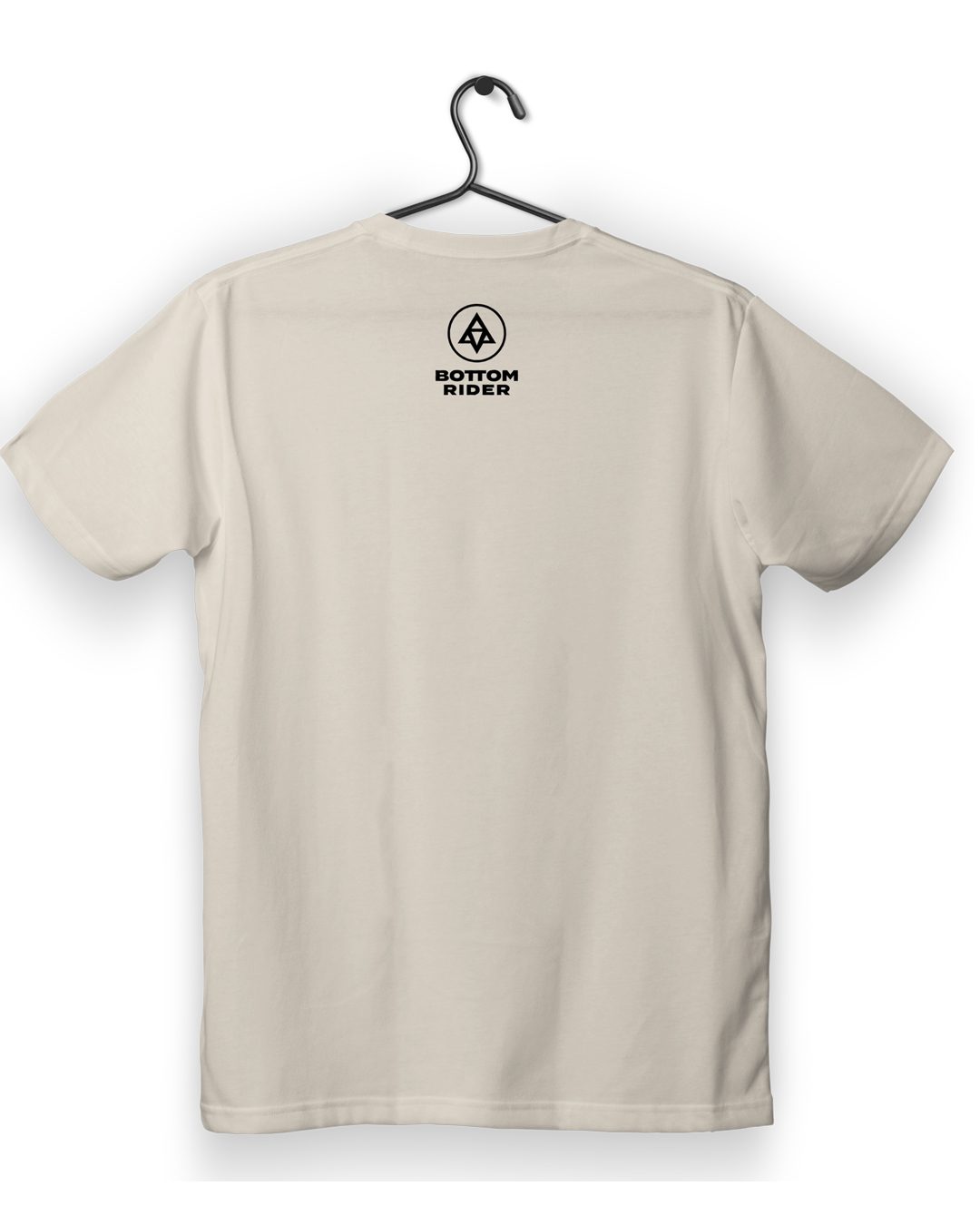 bottom rider tee logo urban sand back print - Bottom Rider Tee – Urban Sand Edition