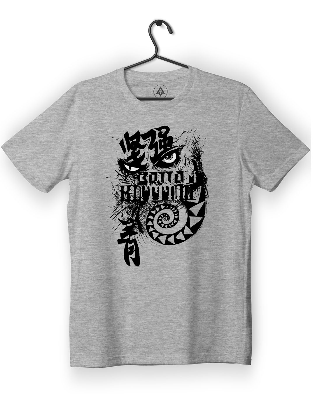 bottom inner beast tshirt grey front print - Inner Beast – Street Force Tribute Tee