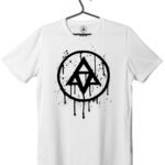 bottom rider drip emblem tshirt raw identity front white print - Drip Emblem T-Shirt | Raw Identity by Bottom Rider
