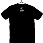 bottom rider inked logo back black print - Bottom Rider Inked Logo Tee