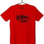 bottom rider inked logo front red print - Bottom Rider Inked Logo Tee