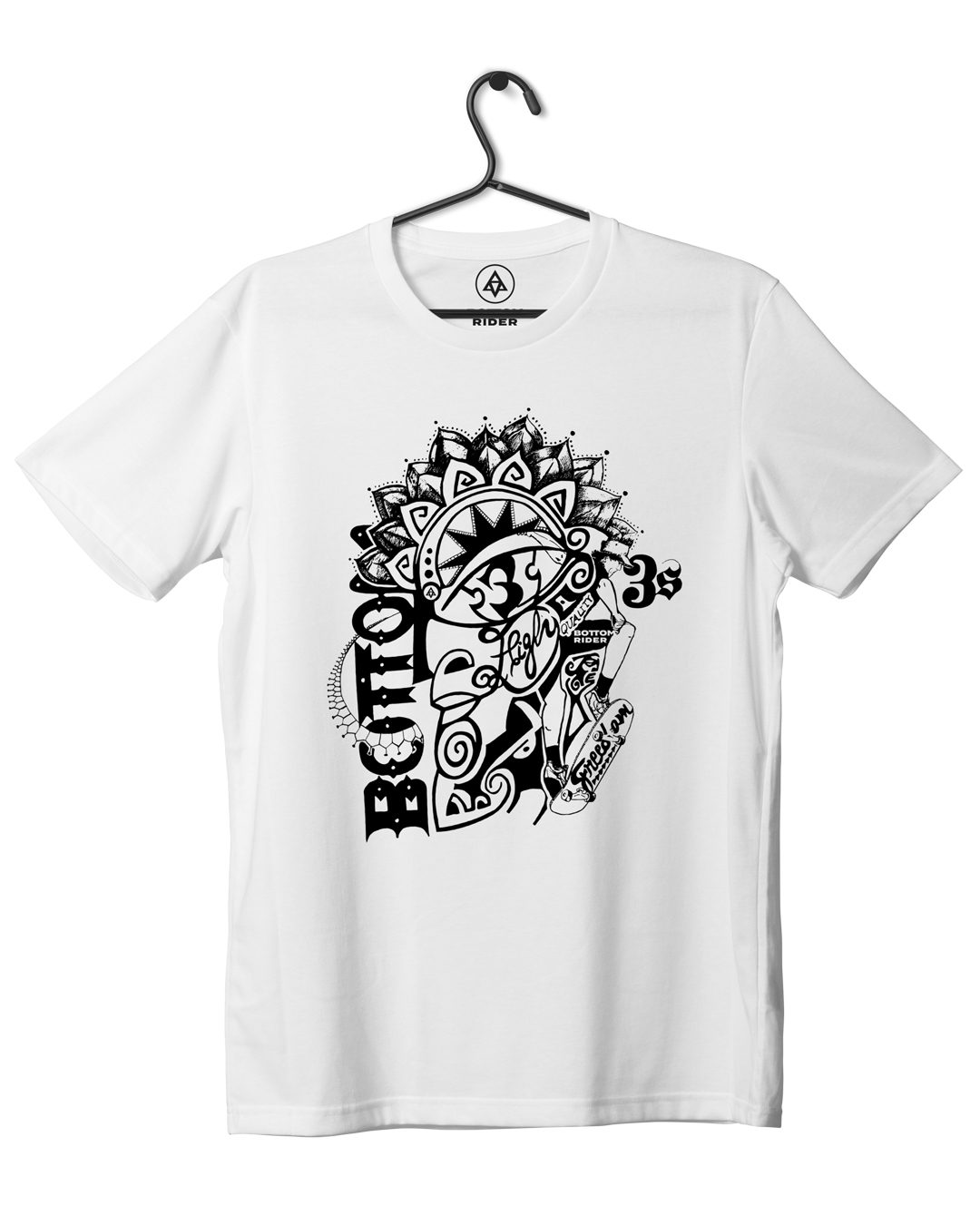 bottom rieder crowned in chaos tshirt white front print - Crowned in Chaos T-Shirt