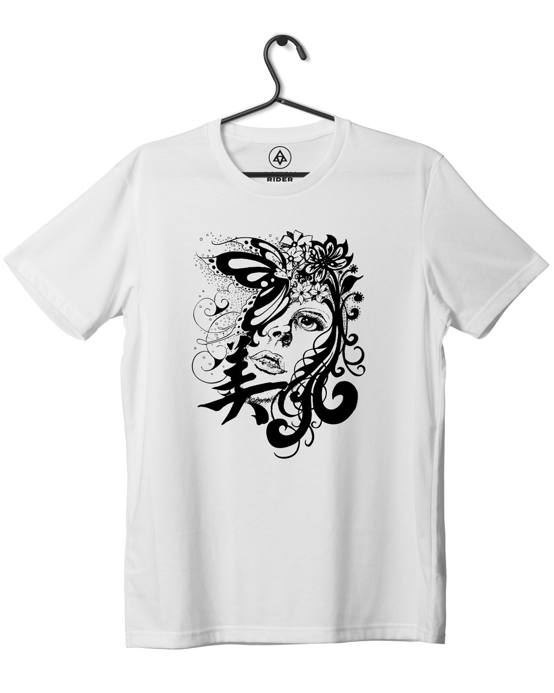 Inner Bloom tshirt Front White print - Born to Burn T-Shirt