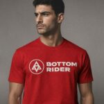 model Bottom Rider Classic Logo T Shirt – Bold in Red