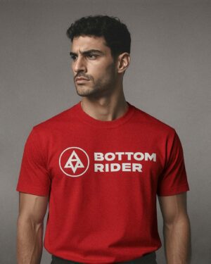 model Bottom Rider Classic Logo T Shirt – Bold in Red