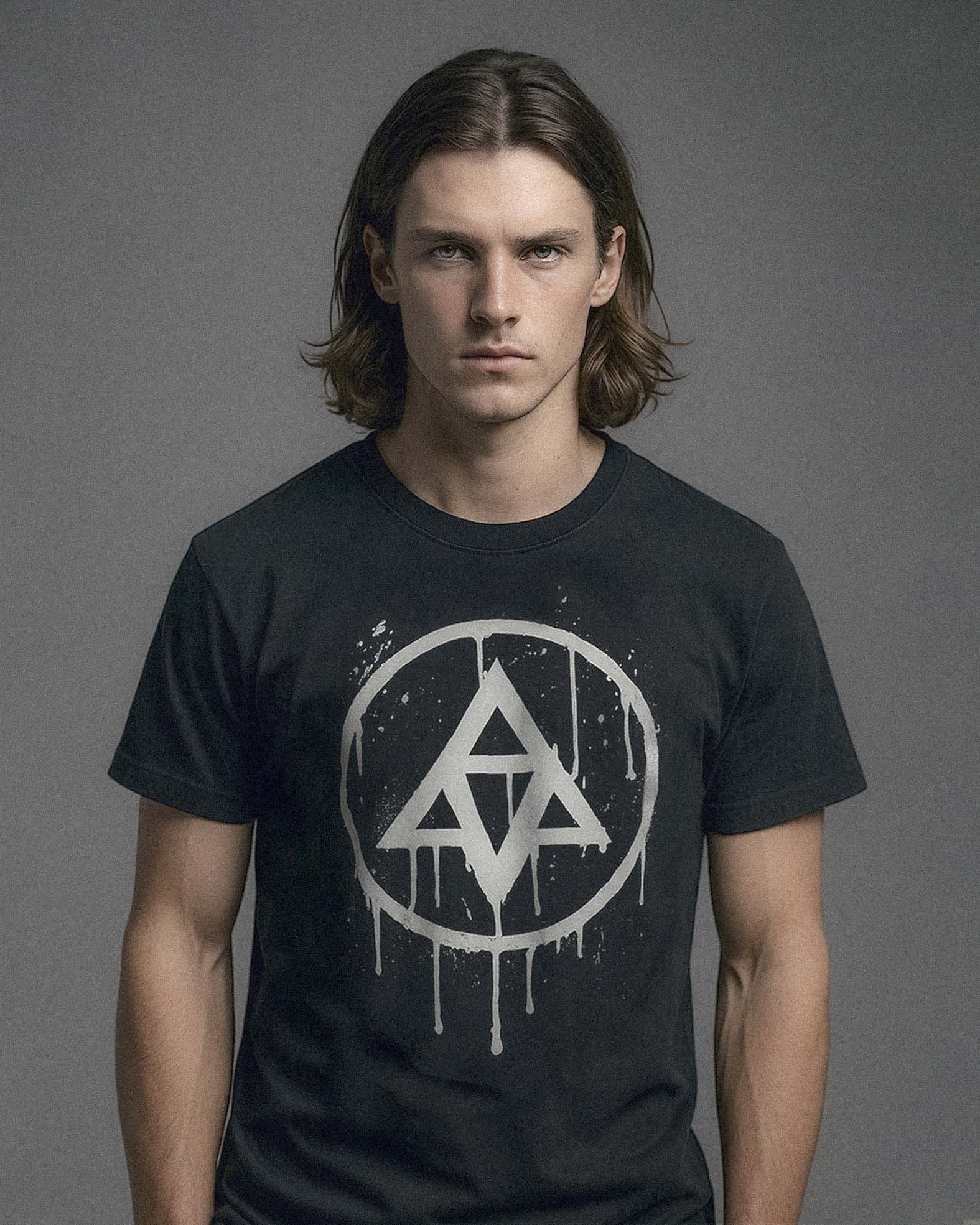modelo Drip Emblem T Shirt Raw Identity by Bottom Rider okok