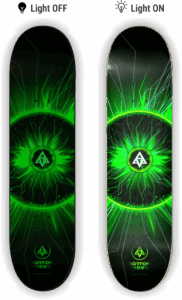 deck n33 glow in the dark on off