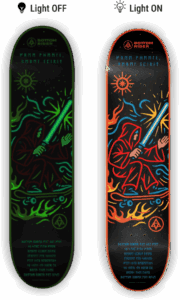 deck n44 glow in the dark on off