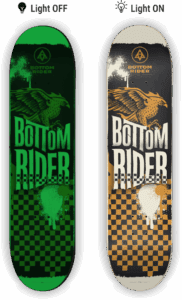 deck n55 glow in the dark on off