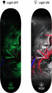 deck n111 glow in the dark on off