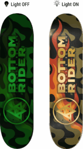 deck n122 glow in the dark on off