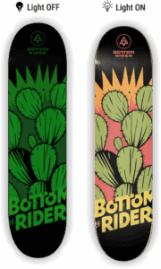 deck n66 glow in the dark on off