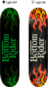 deck n99 glow in the dark on off